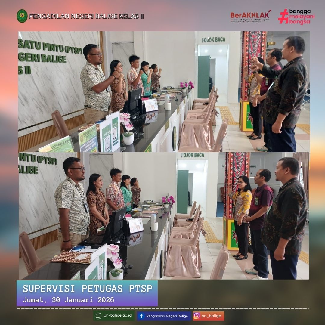 SUPERVISI PETUGAS PTSP